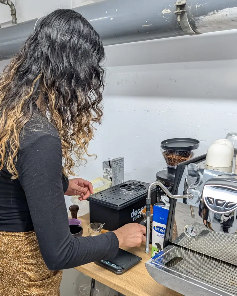 Preparando el espresso